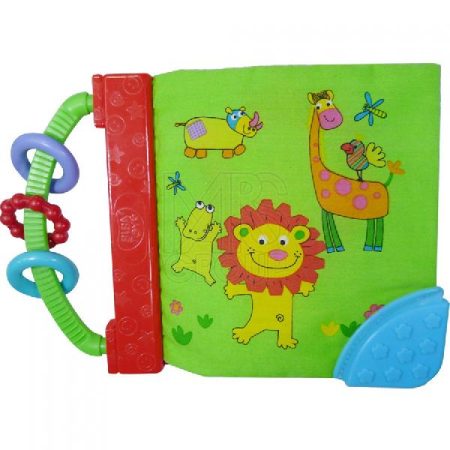 Развивающая игрушка-книга с прорезывателем Biba Toys МОИ ДРУЗЬЯ ДЖУНГЛИ