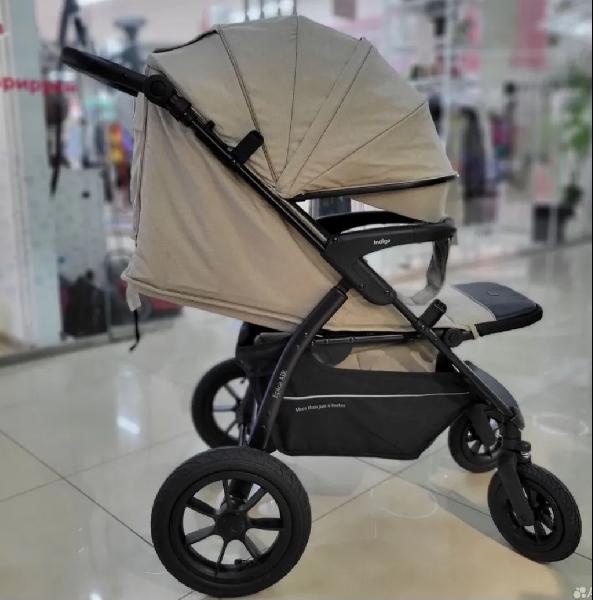 Коляска прогулочная Indigo EPICA XL Air бежевый — изображение 4