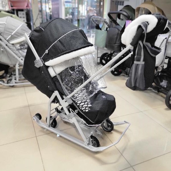 Санки-коляска Nika 7-5 K с перекидной ручкой