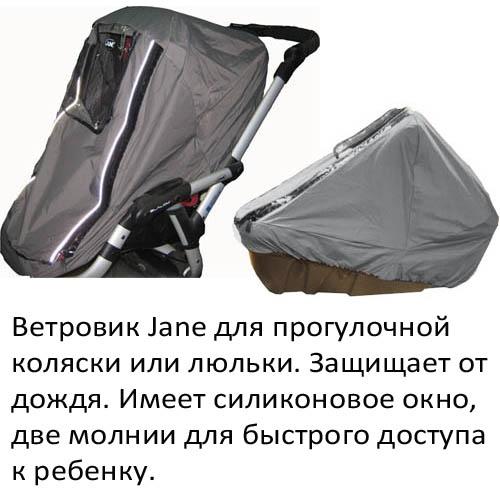 Ветровик для люльки/прогулки Jane серый