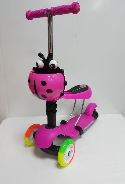 Самокат трехколесный SCOOTER 3 в 1 светящиеся колеса — изображение 3